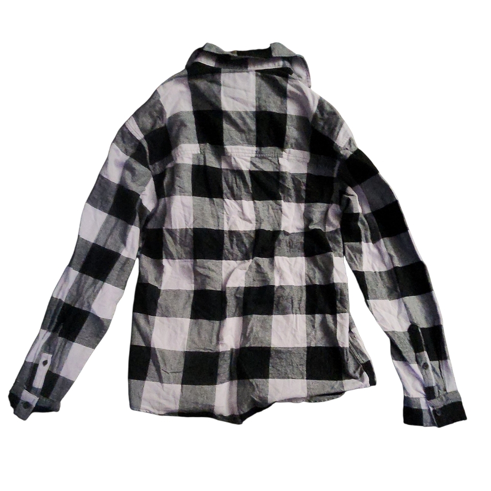 H&M Black and White Flannel Shirt Mens Small NWT - Picture 3 of 3